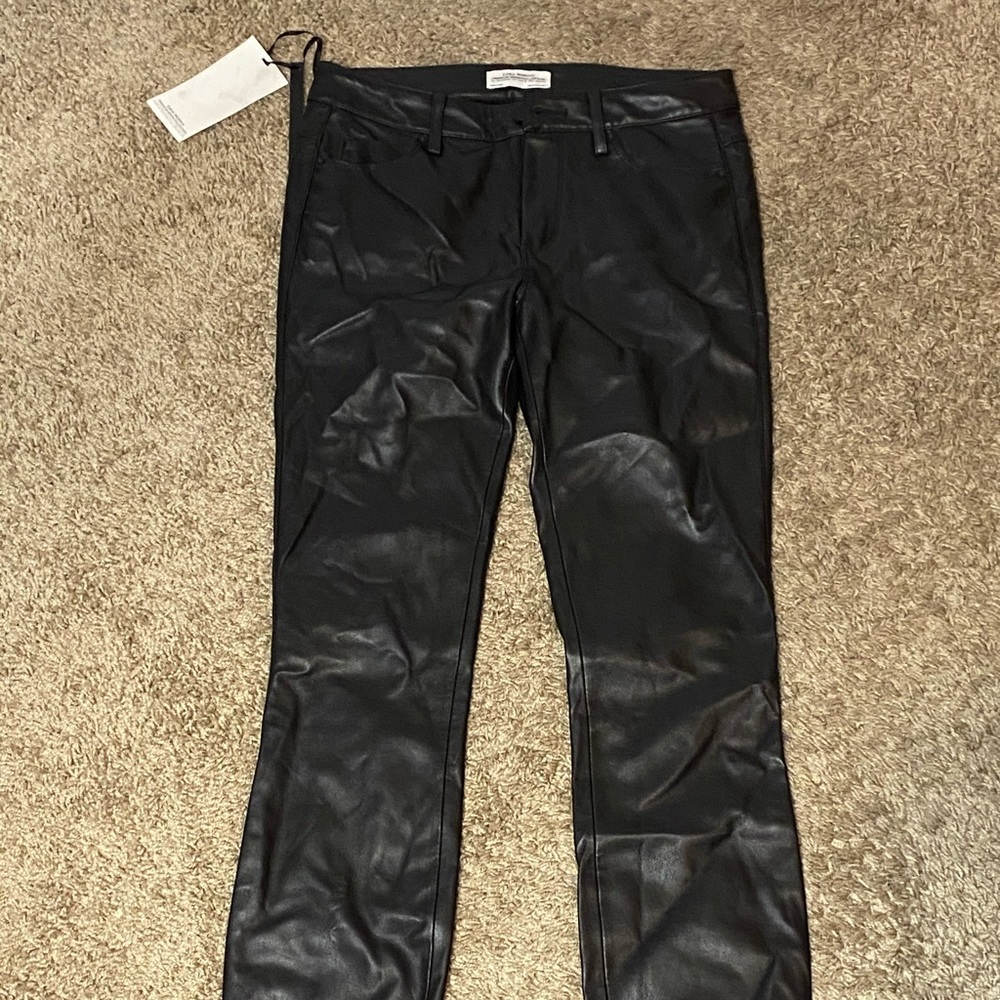 Faux leather pants from Zara